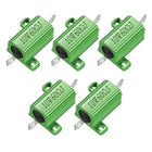Aluminum Case Resistor 10W 60 Ohm Green Wirewound for LED Converter with Rod Post 10W60RJ