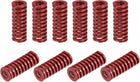 3D Printer Die Spring, 20pcs 10mm OD 25mm Long Spiral Stamping Medium Load Compression Mould Die Springs for 3D Printer Electric Part, Red