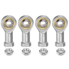 4pcs SI8TK PHSA8 M8 Female Rod End Bearing M8x1.25 Right Hand Thread, Self-Lubricating Joint Rod Ends, Includes Jam Nut