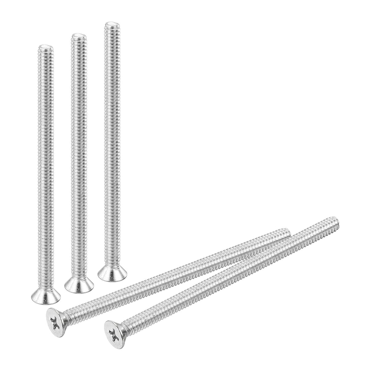 10 pcs #10-24x3 inches Machine Screws Phillips Pan Cross Head Screws Fasteners Bolts 304 Stainless Steel Silver for Wall Socket,House Repairs