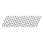2mm x 25mm 304 Stainless Steel Solid Round Rod for DIY Craft - 20pcs
