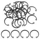 20Pcs 1" Internal Retaining Ring Circlip, 65 Mn Spring Steel Internal Circlip Snap Rings C-Clips for Grooved Shaft Studs, Black