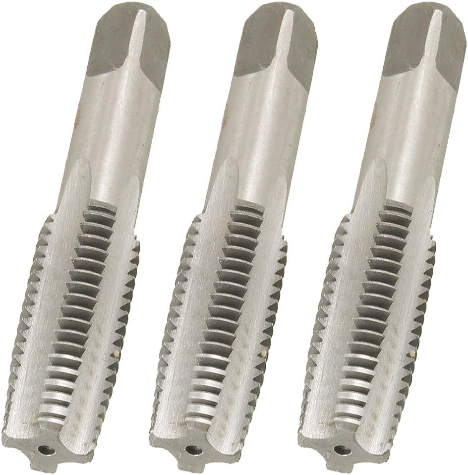 3pcs M18x2.5mm Pitch Round Shank 4-Flute Machine Hand Taper and Metric