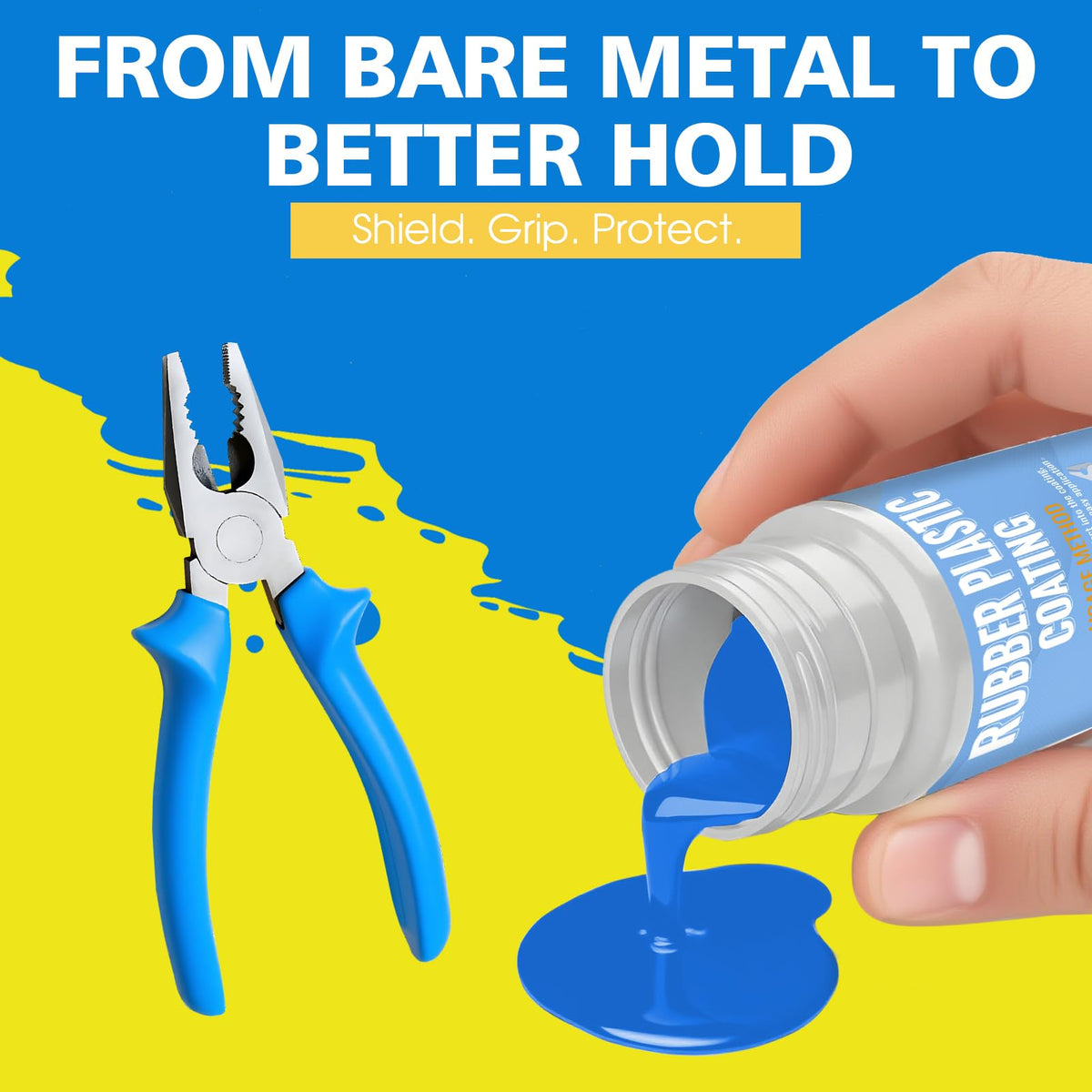 LinkMejor 150g Tool Dip Rubber Coating, After Dry Peelable Flexibility, Blue