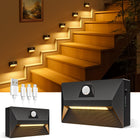 رابط أفضل مصابيح استشعار الحركة الشحنية للدرج، 3 طرق 3CCT 2Pack، أسود