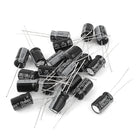 20Pcs 25V 470uF Radial Leads Cylindrical Electrolytic Capacitor 8x12mm