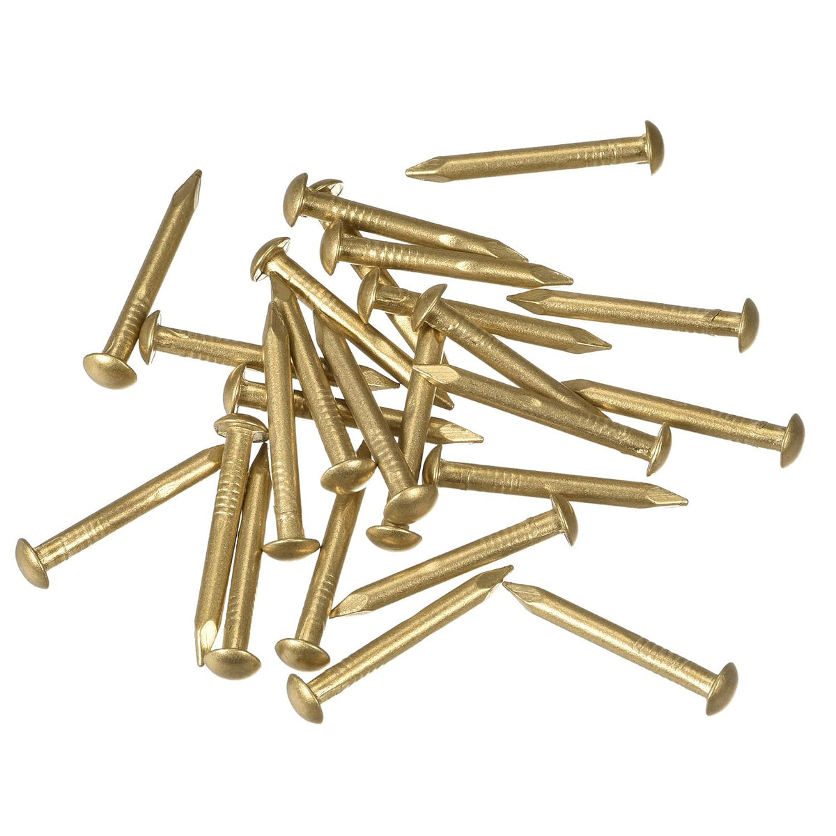 Small Tiny Brass Nails 2.8x25mm for DIY Decorative Pictures Wooden Boxes Household Accessories 25pcs