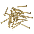 Small Tiny Brass Nails 2.8x25mm for DIY Decorative Pictures Wooden Boxes Household Accessories 25pcs