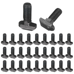 30pcs M8x20mm t Slot Drop-in Bolt, Carbon Steel Hammer Head Bolts t Shape Stud Sliding Screw for European Standard 40 Series Aluminum Profile