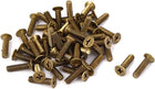 M4 x 16mm Brass Metric Phillips Drive Countersunk Screws 50 Pcs