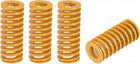 3D Printer Die Spring, 25mm OD 60mm Long 4pcs Spiral Stamping Light Load Compression Mould Die Springs for 3D Printer Electric Part, Yellow