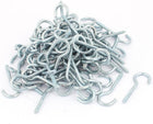 3.5mm Dia Thread Zinc Plated Eye Bolt Eyelet Hook Screw Blue 100pcs