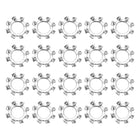 50Pcs 1/4 External Tooth Lock Washer, 304 Stainless Steel Multi-Tooth Star Washer Locking Fastener, Silver Tone