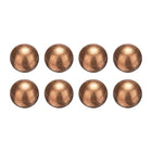 8 Pcs Bearing Balls, 12mm Diameter Precision Solid Copper Bearing Balls Pure Copper Spheres for Machinery, Automotive, and DIY (T2 Copper)
