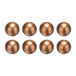 8 Pcs Bearing Balls, 12mm Diameter Precision Solid Copper Bearing Balls Pure Copper Spheres for Machinery, Automotive, and DIY (T2 Copper)