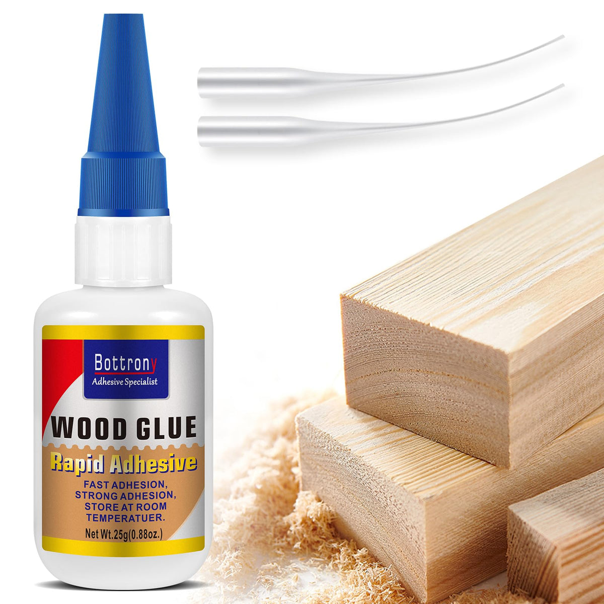Colla Legno Chiara, Rilascio Rapido Colla Legno per Mobili Pesante, Lavorazione del Legno, Adesivo Impermeabile Forte per Artigianato Fai Da Te, Pavimentazione | Forte Colla per Legno Durissimo, Legno Molle e MDF