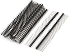 20Pcs 2.54mm Pitch 40-Pin Male Single Row Pin Header 17mm Length