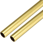 Brass Round Tube 300mm Length 13mm OD 1mm Wall Thickness Seamless Straight Pipe Tubing 2 Pcs