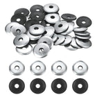 120Pcs EPDM Bonded Sealing Rubber Washers, 1/4" x 31/32" Galvanized Iron Neoprene Rubber Washers Gasket for Screws, Bolts, Metal Panels, Machinery