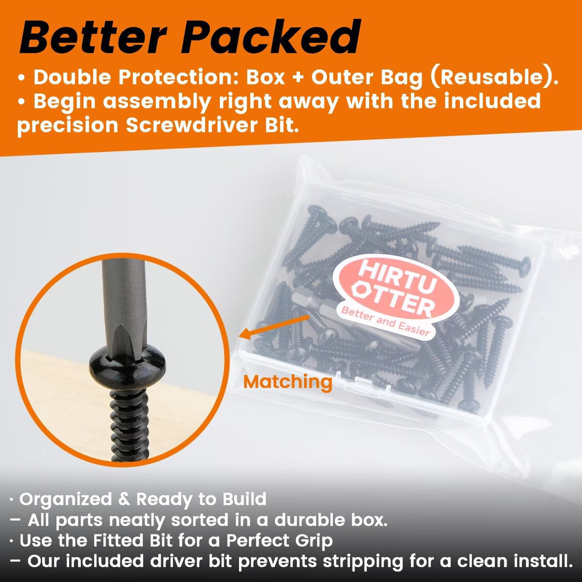 #8 x 1 (60PCS) 304SS Self Tapping Screws Pan Head Silvery (ST4.2x25)