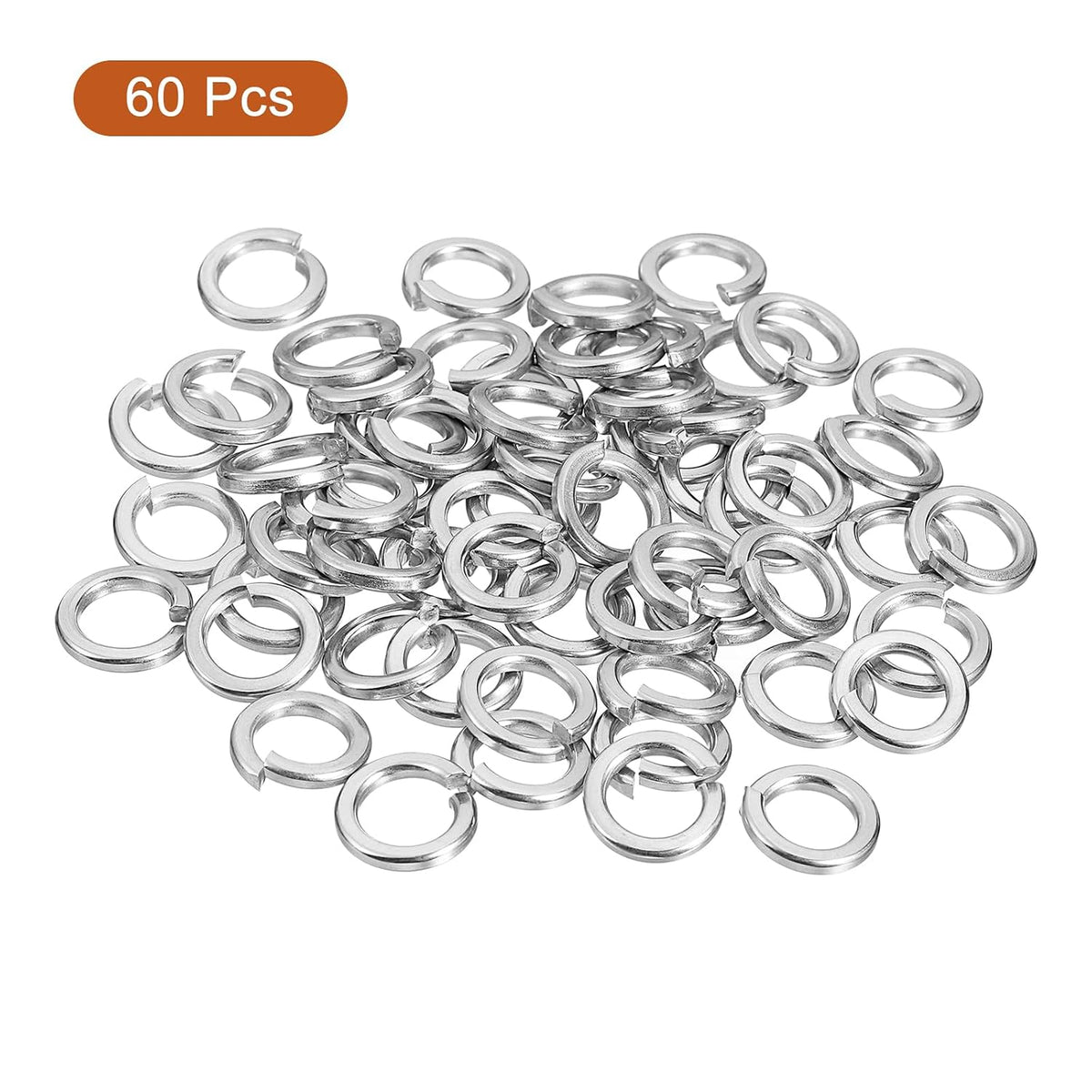 10 Pcs Federsicherungsblech, M20 Aufteilungssicherungsblech-Sortiment 304 Edelstahl Sicherungsbleche für Schrauben Bolzen Muttern, Silber