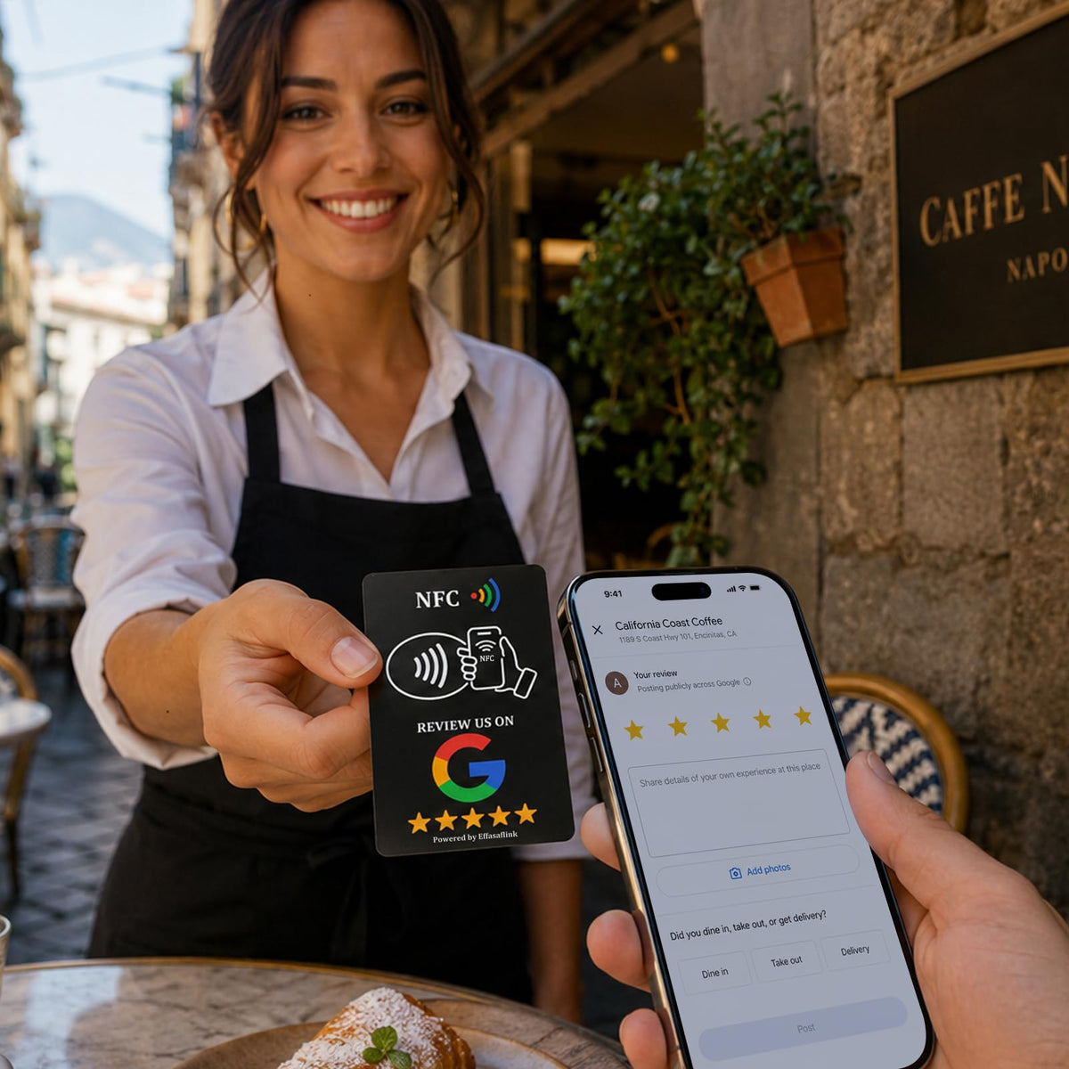 Card Review Google, NFC și QR Code pentru Afaceri - Îmbunătățește Recenziile Clientilor