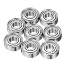 8Pcs MR83ZZ Small Bearing, 3mm ID 8mm OD 3mm Width Double Shielded Deep Groove Ball Bearings for Electric Motor Skateboards 3D Printer, (ABEC 5)