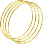 Metal Craft Hoops Rings 100mm(4") OD for DIY Wreaths, Macrame Projects 4pcs
