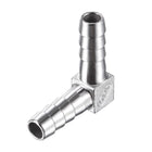 Barb Hose Fitting, 38x38x10mm Elbow Coupler Tubing Connector for Water Fuel Air Oil Gas, Polishing 304 Stainless Steel
