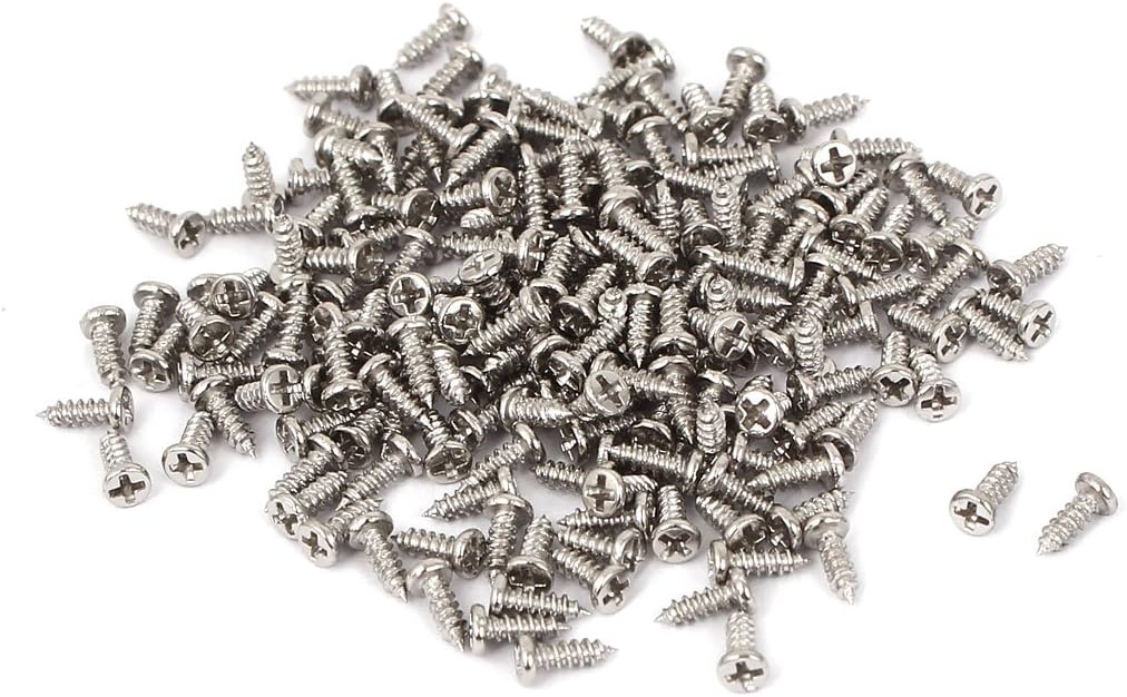 a16032300ux1517 M1.4x4mm Thread Nickel Plated Round Head Self Tapping Screws