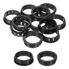 Cable Snap Bushing Grommets, 12Pcs 35mm/1.38" Mounting Dia Nylon Snap Bushing Grommet, Round Snap in Cable Hose Bushing for Various Cables Tubes Wire, Black