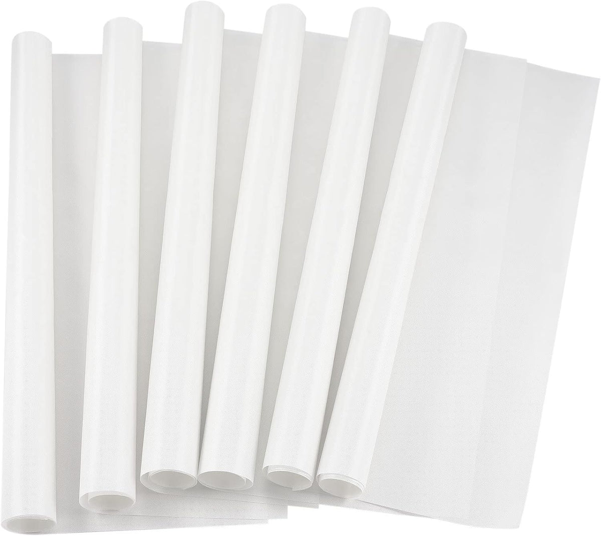 40 x 60cm PTFE Sheet for Heat Resistant Sheet Non-Stick Reusable Heat Resistant Craft Mat White 6pcs