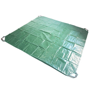 7x7 Ft Jardin Extérieur Tarp de Feuille avec 4 Poignées Imperméable pour Couverture de bac à sable, Tarp de Extérieur, Débris de Jardin, Taille d'Arbre, Ramasseur de Feuilles, empreinte de Tente, Matelas de Tente de Camping, Table de Patio, Cou