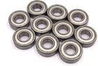 10 Pcs 6202Z 15 x 35 x 11mm Double Shielded Deep Groove Radial Ball Bearing