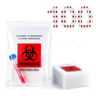 Biohazard Specimen Bags 6x9, Lab Sample Bags with Outer Pouch, 100-Pack