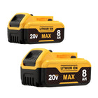 LinkMejor 8.0Ah Compatible with DeWalt 20V Max Battery