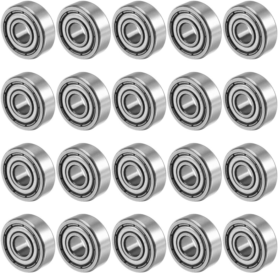 6mmx17mmx6mm Double Shielded Miniature Deep Groove Ball Bearing 20pcs