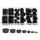 135pcs Plastic Hole Plug, 8-Sizes 1/4", 5/16", 3/8", 1/2", 5/8", 3/4", 7/8", 1" Nylon Caps-Snap in Locking Hole Plugs for Furniture Kitchen Cupboard Shelves