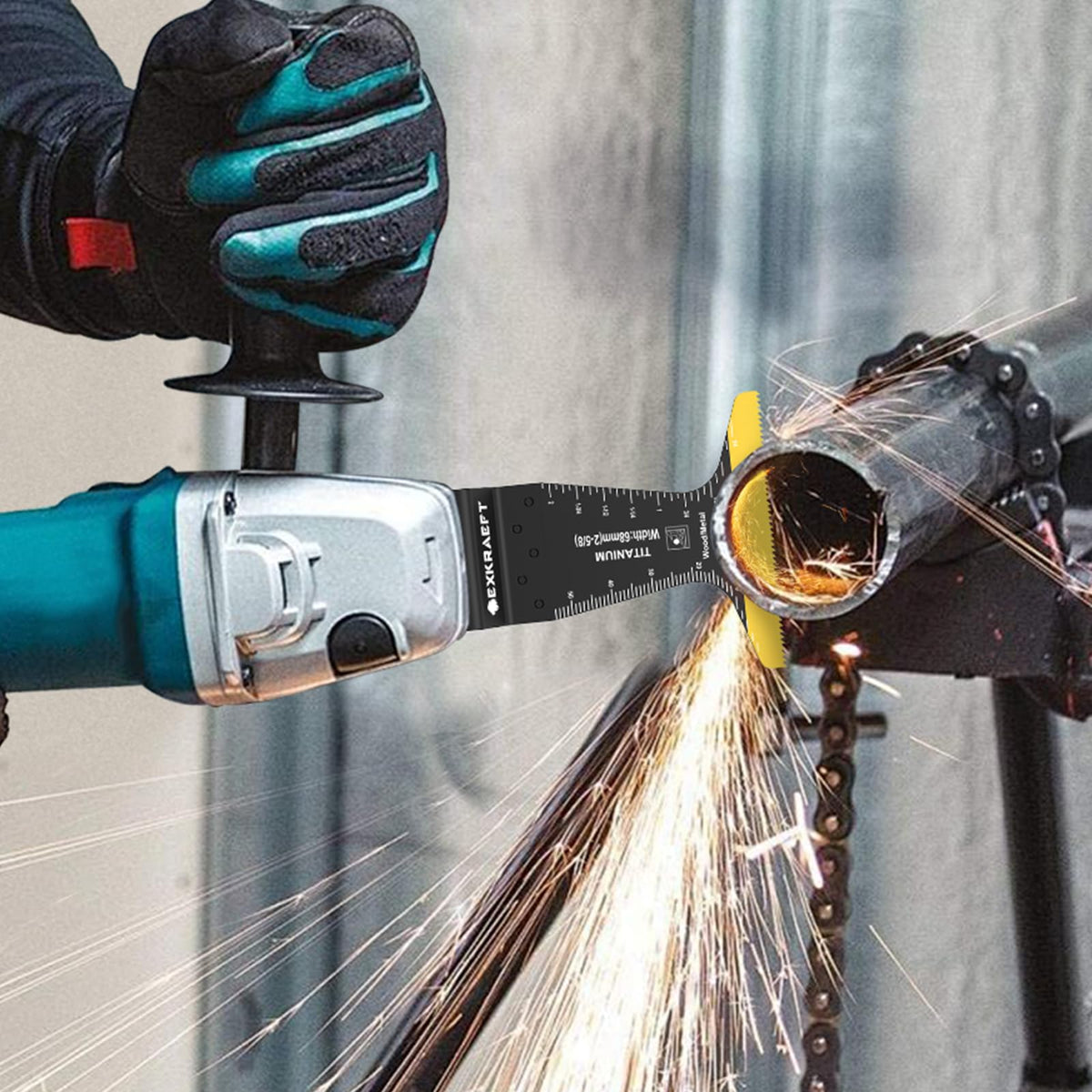 LinkMejor 30-teiliges Multitool-Messer, Titan-Schwingmesser für Metall