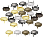 80Pcs Mixed Color Round Dome Rivets, 16mm Brass Spike Studs Spots Punk Rock Nailheads Claw Beads Assorted Kit for DIY Clothes Belt Bag Shoes Bracelet Leather Craft