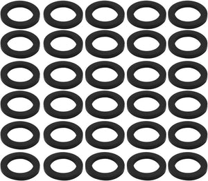 Nitrile Rubber Flat Washers 30mm OD 20mm ID 3mm Thickness for Faucet Pipe Water Hose, Pack of 30