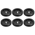 6Pcs Rubber Grommets 15/16"(24mm) ID 1-1/16"(27mm) Drill Hole Double Sided Firewall Hole Plugs Round Electrical Wiring Gasket, Black
