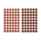 Screw Hole Covers Textured PVC Self Adhesive Stickers for Wood Furniture Cabinet Shelve Plate 21mm Dia Cherry Wood/Cherry, Pack of 4 Sheets