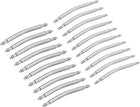 20mm Curved Spring Bar Pins 1.5mm 1.8mm Dia Stainless Steel Double Flanged End Watch Band Link Pin 20pcs