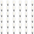 S14 E26 LED 1W String Light Replacement Outdoor Bulbs, Warm White, 36-Pack
