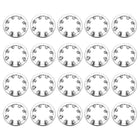 100Pcs 1/4 Internal Tooth Lock Washer, 304 Stainless Steel Multi-Tooth Star Washer Locking Fastener, Silver Tone