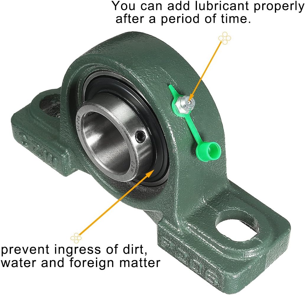 2st självjusterande kuddblockbearing UCP206 30mm monterad bärare