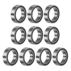 10pcs 6700-2RS Deep Groove Ball Bearings, Chrome Steel Double Rubber Sealed Bearing 10mm x 15mm x 4mm