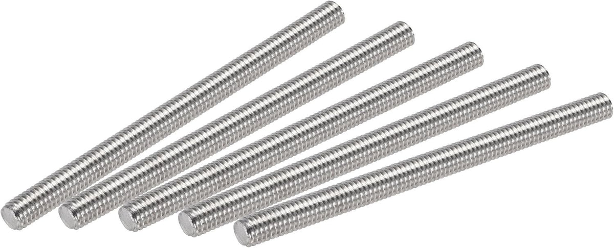 5Pcs M6 x 80mm Fully Threaded Rod 304 Stainless Steel Right Hand Threads,M6-1.0 Thread Pitch