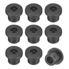 12 Pcs Cable Cord Grommet, 3/8 Inch (10mm) Desk Grommet Flexible Rubber Grommets Wire Hole Cover Pass Through for Office Computer Desk Wire Organizer, Black